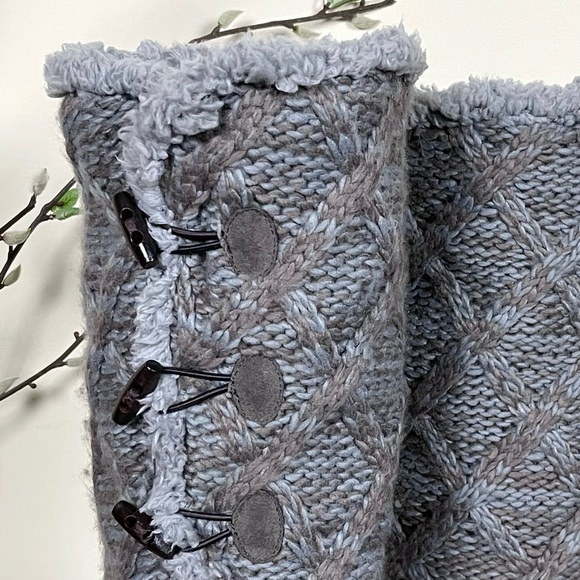 MUK LUKS® Felicity Faux Fur Lined Tall Cable Knit Sweater Boots - Picture 6 of 16